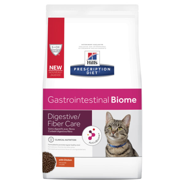 Hills Prescription Diet Feline Gastrointestinal Biome Digestive/Fibre Care with Chicken 1.8kg 1