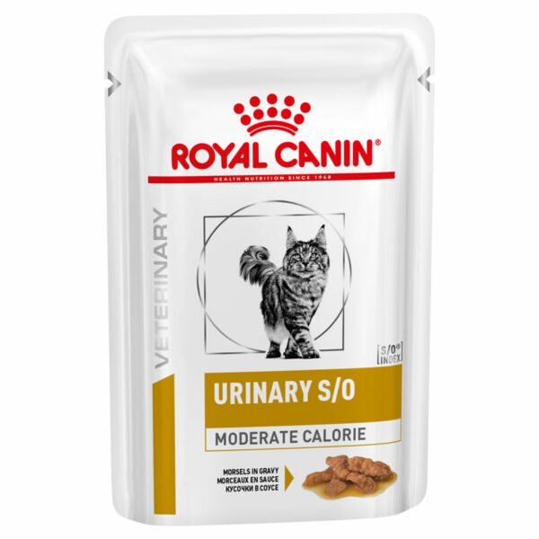 Royal Canin Vet Feline Urinary S/O Moderate Calorie Cat Wet Food 85g x 12 Pouches 1